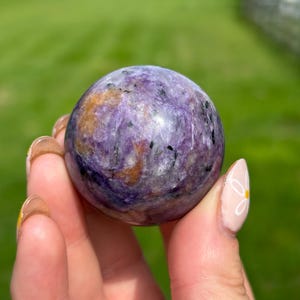 Charoite Sphere