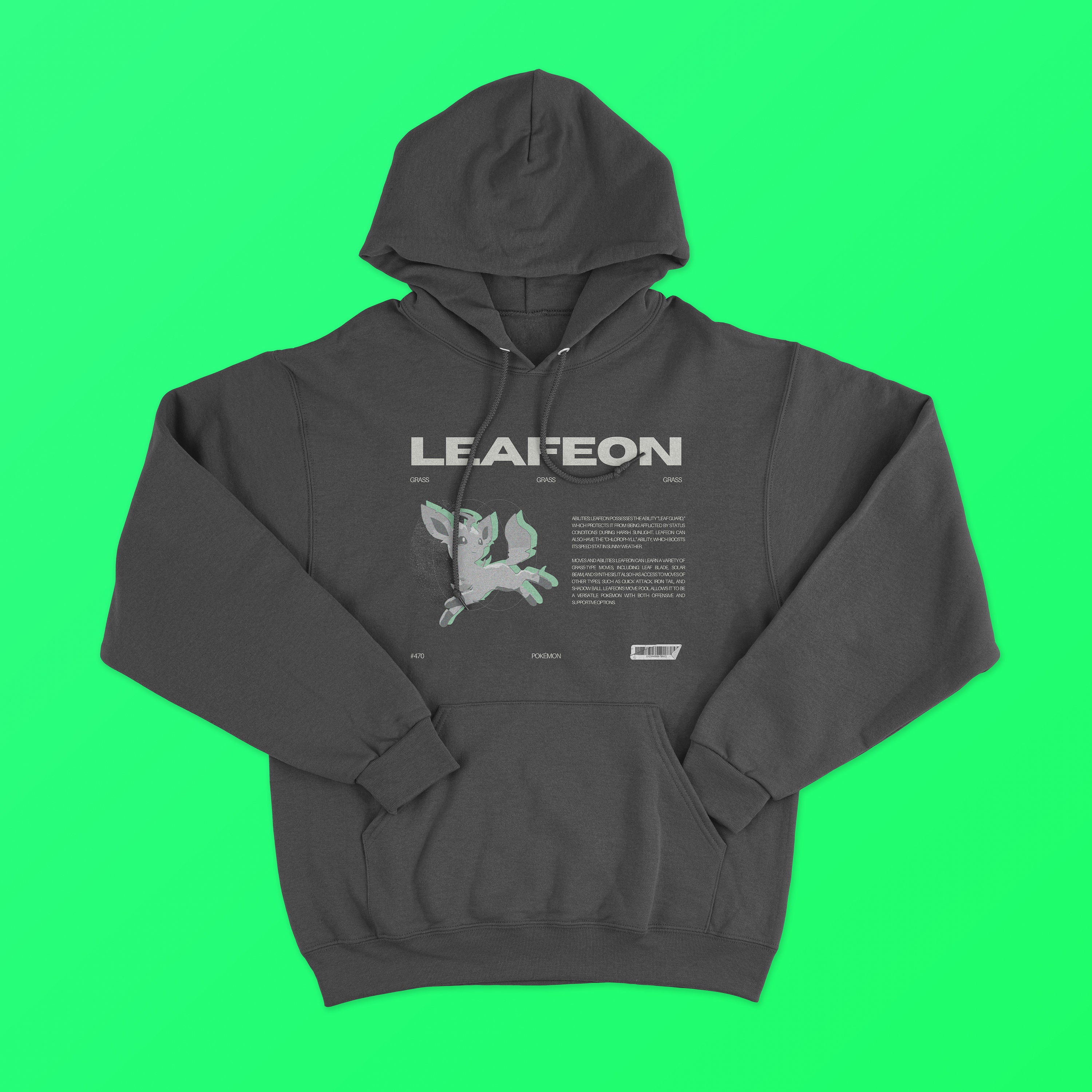 Grass-type Graphic Hoodie