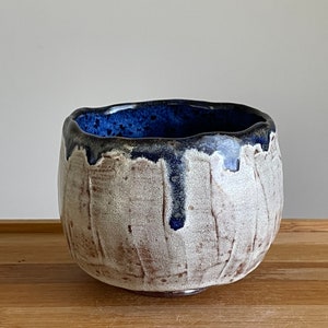 Handbuilt Kurinuki Chawan Tea Cup: Japanese Ceramic Yunomi
