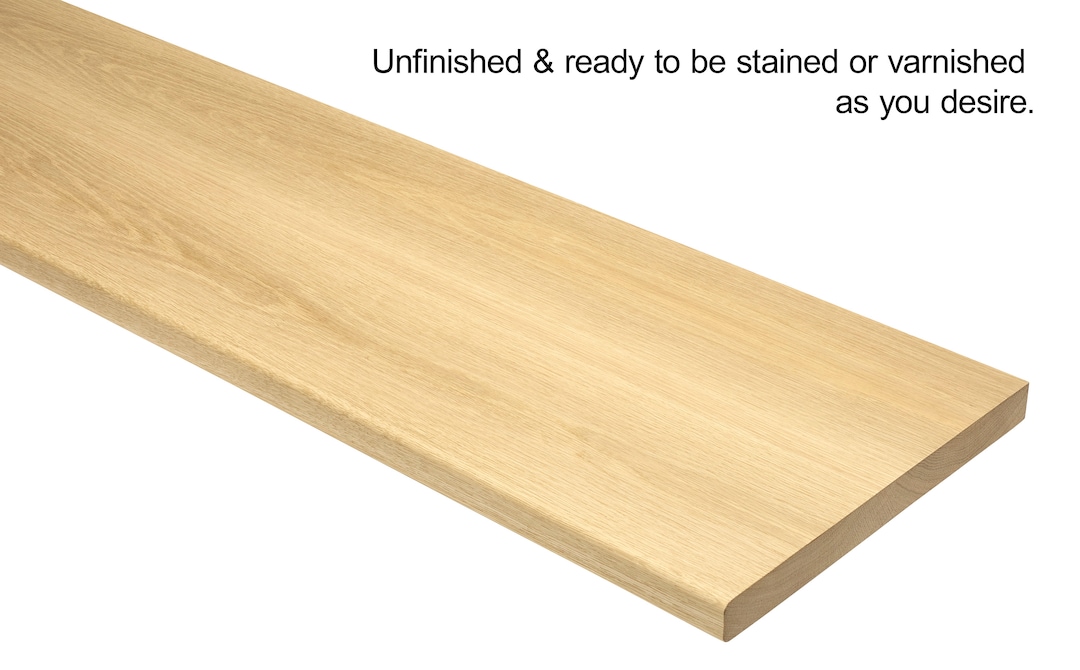 White Oak Builder Grade Stair Treads Unfinish Can Be Finished or
