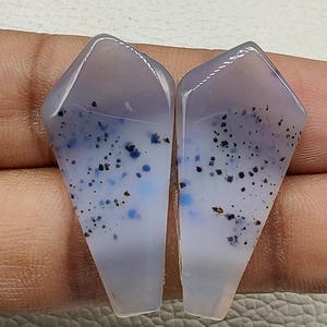 Montana Agate peair cabochon fancy shape Montana Agate gemstone for making jewelry Cabochon Montana Agate peair size35×17×4mm 36crt A#528