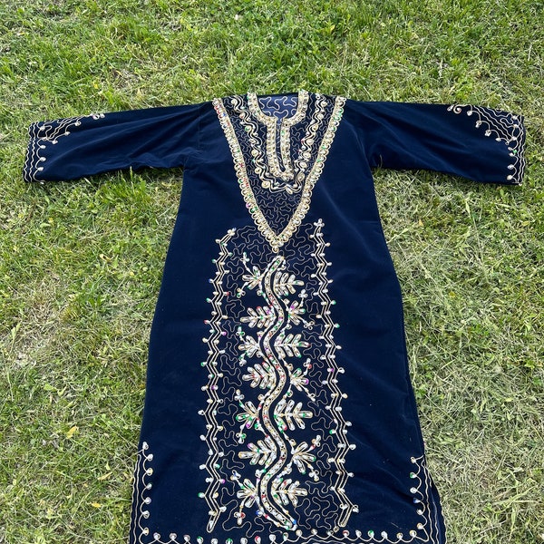 Dubai Dress - Muslim Wedding Dress -Farasha Abaya -Pearl Velvet Dress