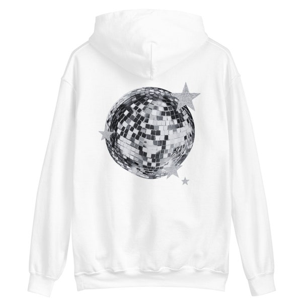 Discobal sterren retro hoodie