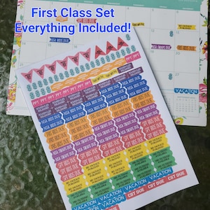 Flight Attendant Planner Stickers - Planner Stickers - Flight Attendant - FA Planner Stickers - Stickers - Planner