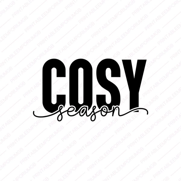 Cosy Season SVG, PNG, Get Cosy Svg, Merry Christmas Svg, Christmas Jumper Svg, Winter Svg, Stay Home Svg, Cozy Season Svg, Cosy Vibes Svg