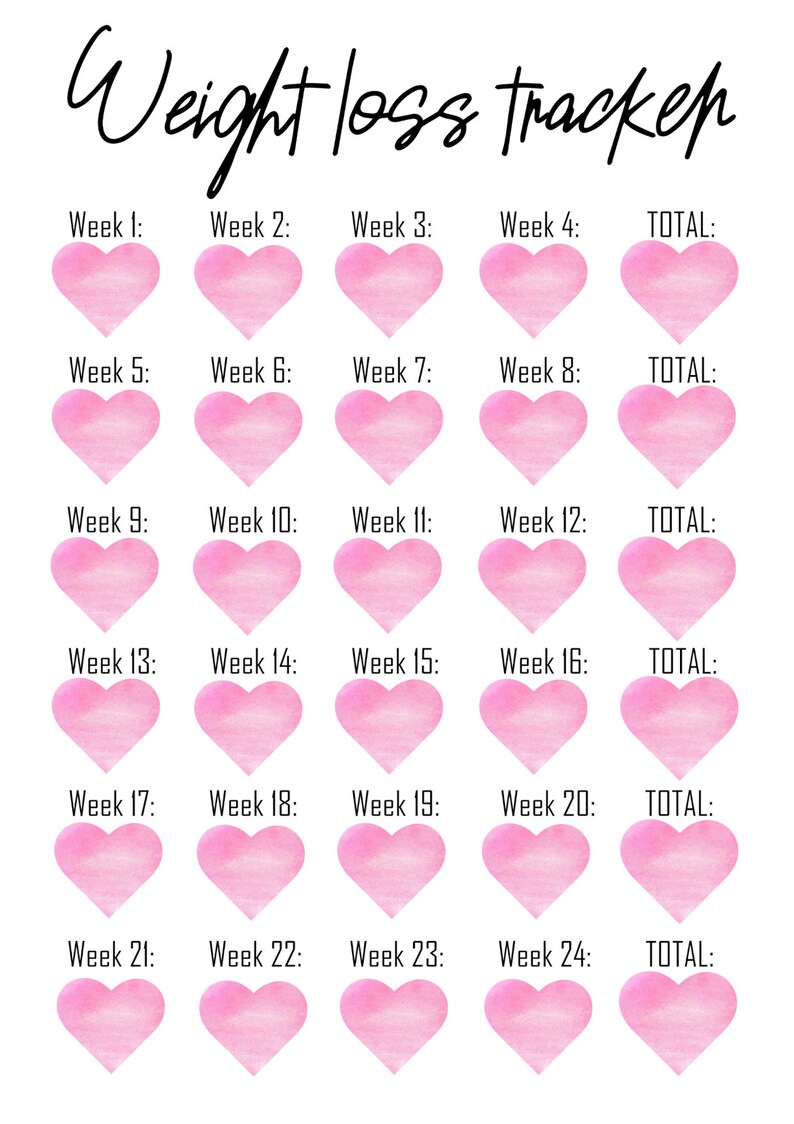 Weight Loss Tracker Printable - Il 794xN.4368705213 Ohq6 