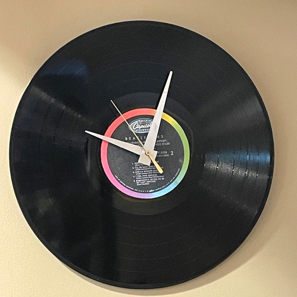 Vinyl Record Clock Etsy