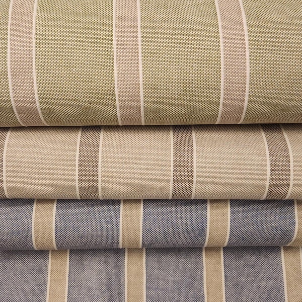 Waterproof Tablecloth: Striped Cotton-Polyester Blend, Spill Resistant