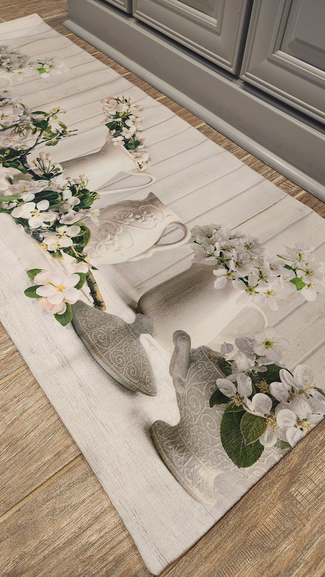 Floral Shabby Chic Runner Rug: French Country Cottage Decor - Etsy