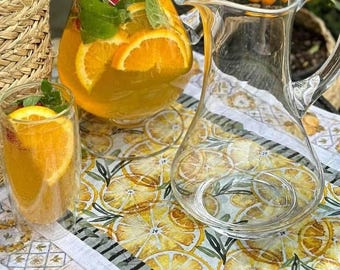Sicily Lemon Tablecloth: Italian Majolica Provence Design