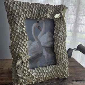 Honeycomb Bee Ornate Picture Frame Table Top Gold Photo Frames 5x7/4x6/8x10 Victorian Decor French Country Farmhouse Vintage Decor