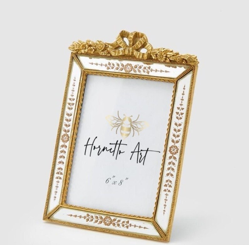 French Ornate Picture Frame 5x7 Gold Antique Victorian Decor Etsy