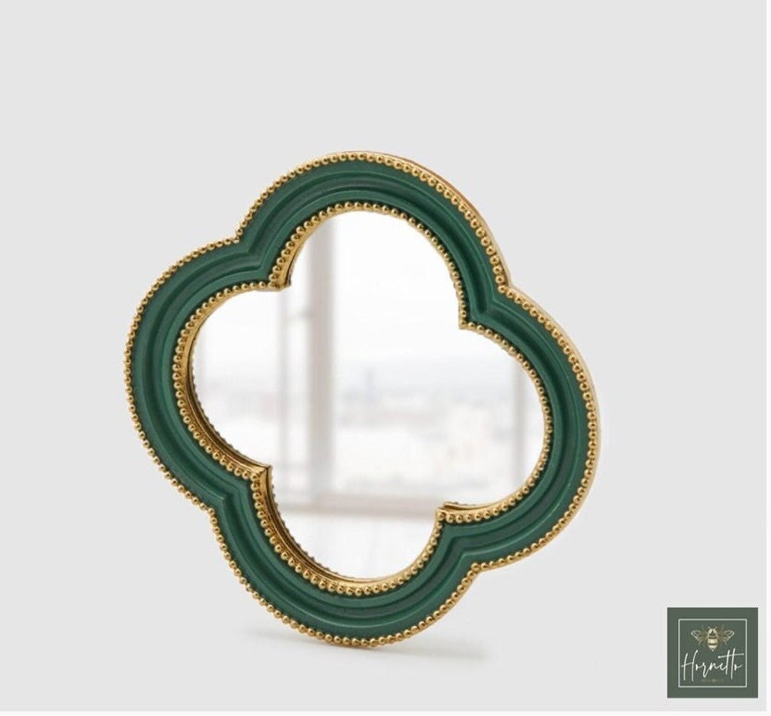 Rustic Framed Mirror/green Wall Mirror Farmhouse/decorative Arch Wall