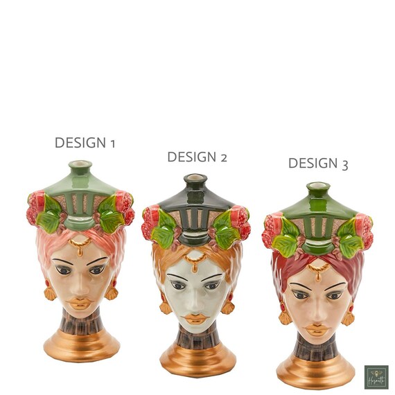 陶器製女性頭部花瓶 ドイツ製 アンティーク フラワーガール一輪挿し 陶器 アンティーク雑貨