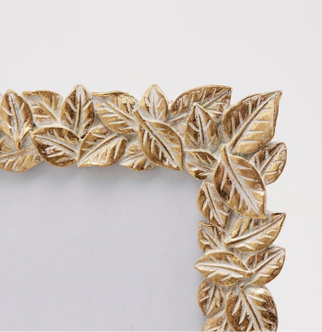 Gold Leaf Ornate Picture Frame, Picture Frame Victorian Decor