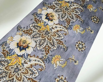 Vintage Floral Kitchen Runner Rug: Non-Slip, Machine Washable