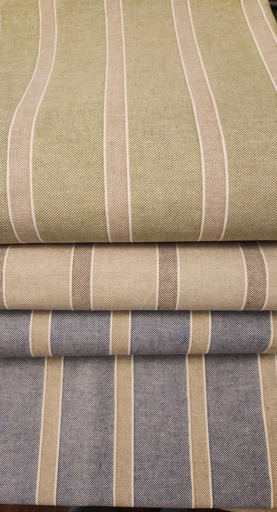 Waterproof Tablecloth: Striped Cotton-Polyester Blend, Spill Resistant