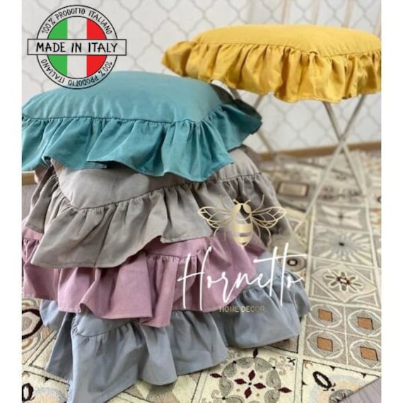 Country chair pads with ruffles sale