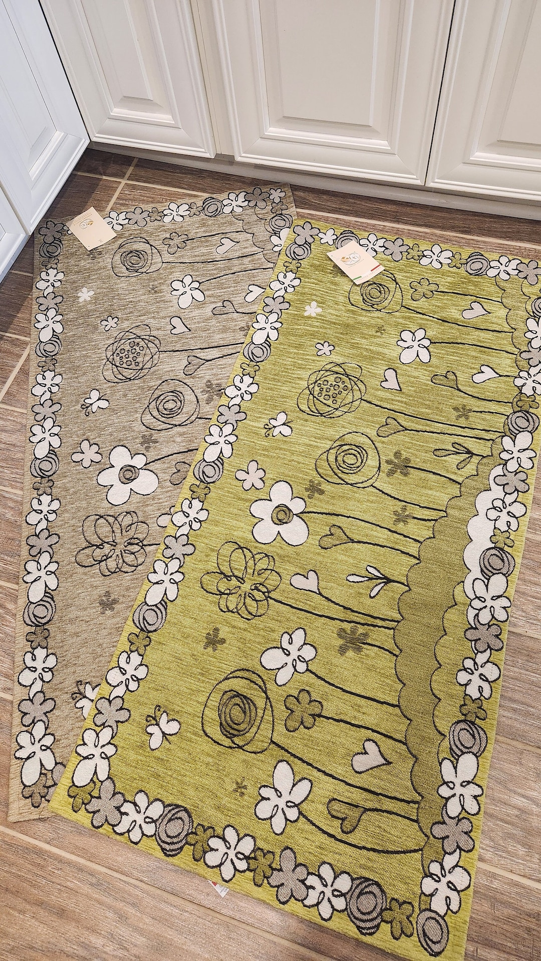 Kitchen Mats, Cottagecore Rug, Floral Rug Botanical Floor Mat Kitchen ...