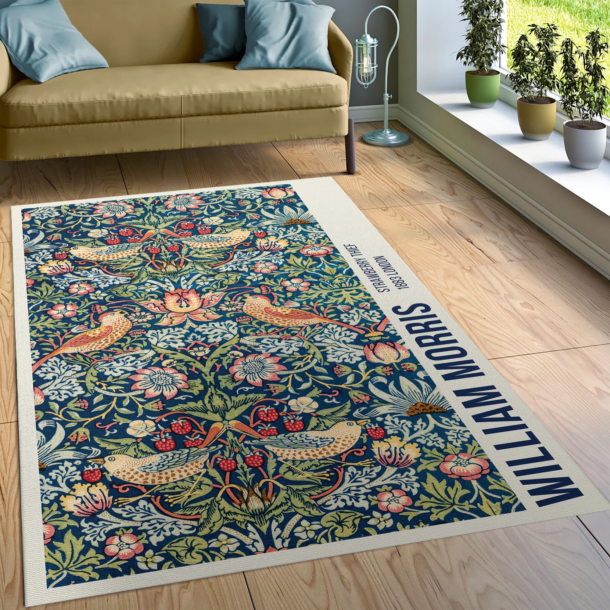 William Morris Exhibition Poster Rug William Morris Rug Art Etsy UK