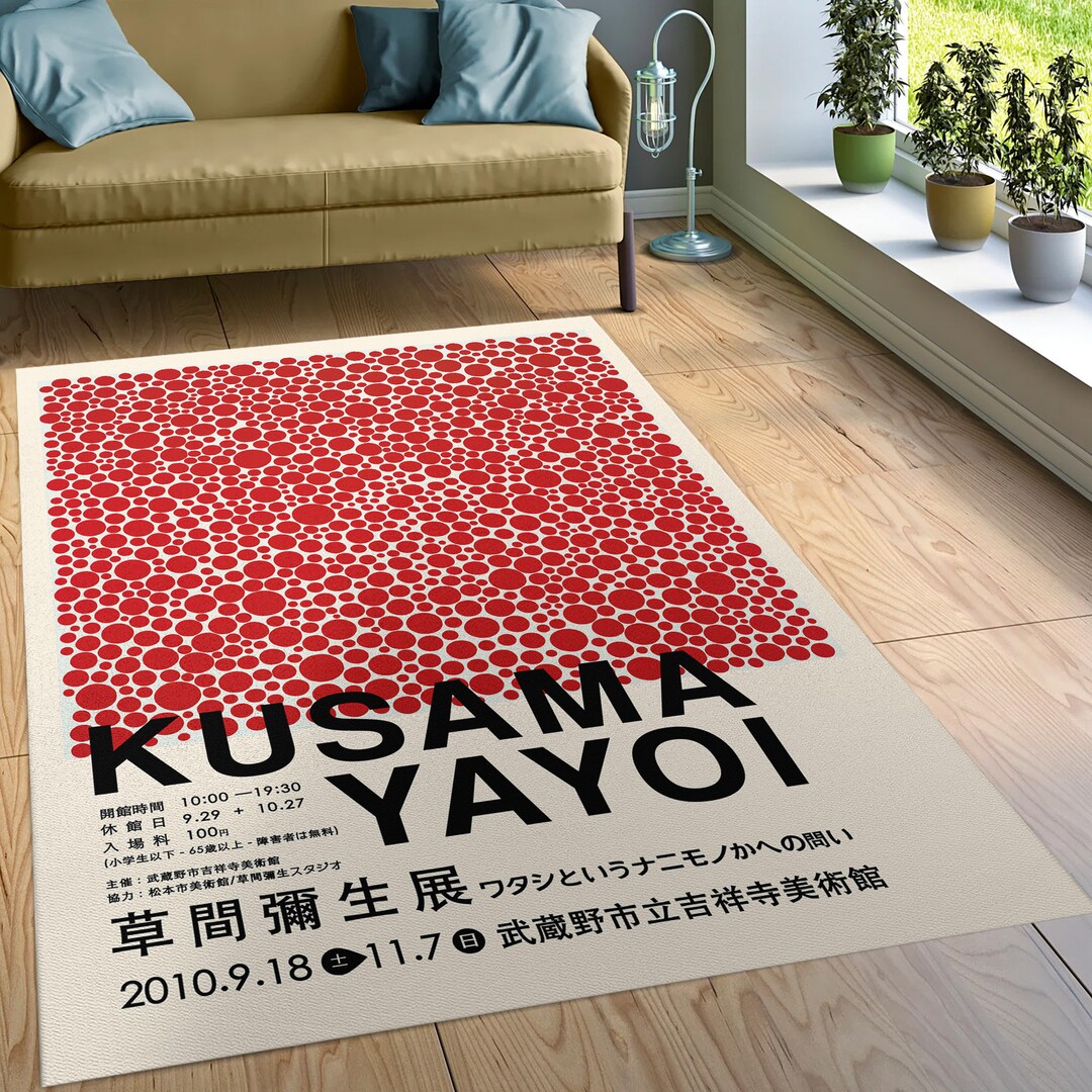 Yayoi Kusama, Yayoi Kusama Exhibition Poster, Yayoi Kusama Print, Red