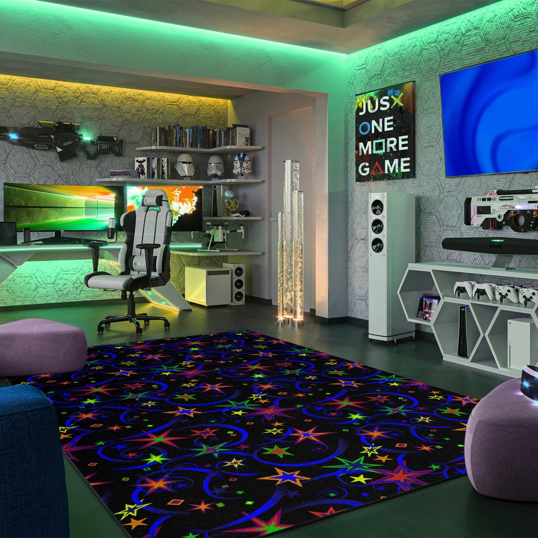 Arcade Carpet, Bowling Alley Carpet, Game Room Rug, Player Charter Rug ...