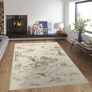 Winnie the Pooh Hundred Acre Wood Rug, Kids Play Rug Vintage Rug, Rugs