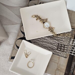 Schmuckablage minimaliste, Schmuckschale für Ringe & Ohrringe, Ringablage, Schmuck Organizer, Ringhalter, Geschenk für Frauen