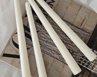 Glatte Stabkerze aus Sojawachs – Klassische Dinnerkerze für Kerzenhalter, handgemacht