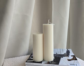 Świeca sojowa PILLAR w dwóch rozmiarach