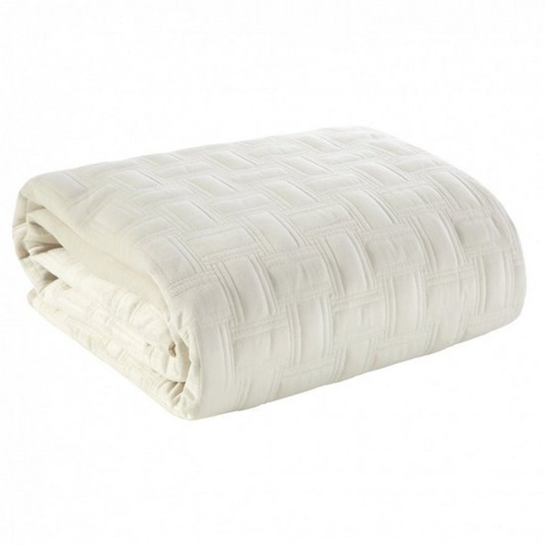 Cream Velvet Bedspread, Cream Bedspread Uk,king Size Bedspread