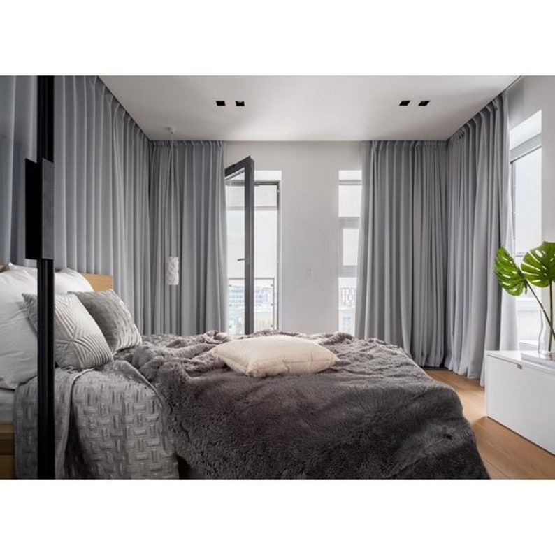 Silver Grey Velvet Bedspread, King Size Silver Bedspread, Silver