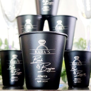 Bachelorette Custom Shot Glasses Bachelor Party Personalized Wedding Favors Bulk  Adult Boujee Gift Set Housewarming Party Ideas Graduation