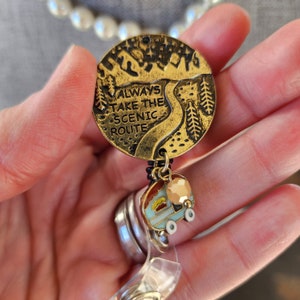 Camper Badge Reel, Travel Nurse Badge Reel,  RN Badge Reel,  Van Life Badge Reel,  Traveler Badge Reel, Nurse Badge Reel, Quote Badge Reel