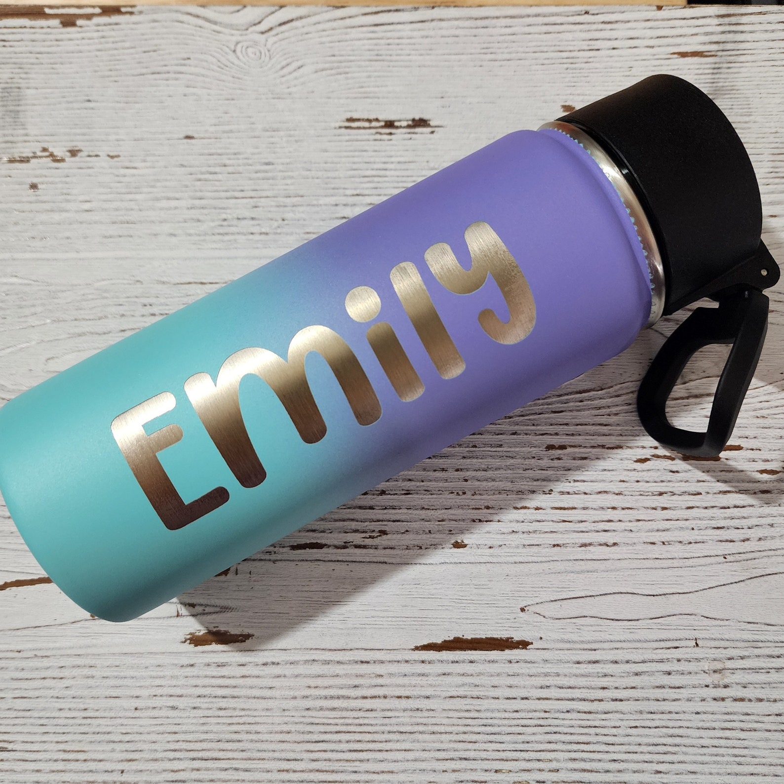 Kids Personalized Sports Water Bottle 18oz Laser Engraved Sport Team ...