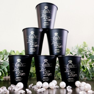 Stainless SteelWedding Party Shot Glasses  Personalized Wedding Favor Idea Bulk  Order Adult Custom Gift Set Housewarming Open House Ideas