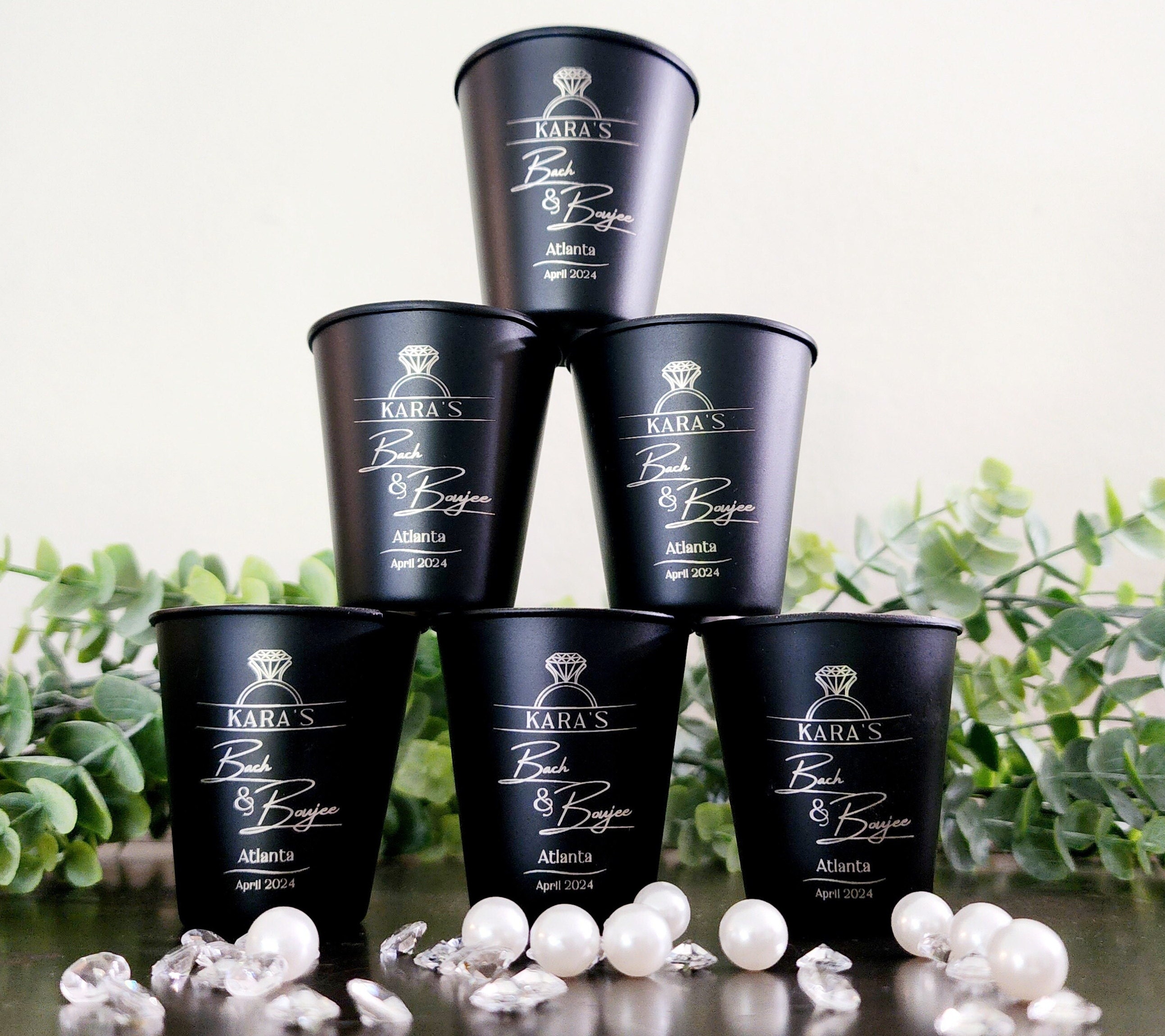Stainless SteelWedding Party Shot Glasses Personalized