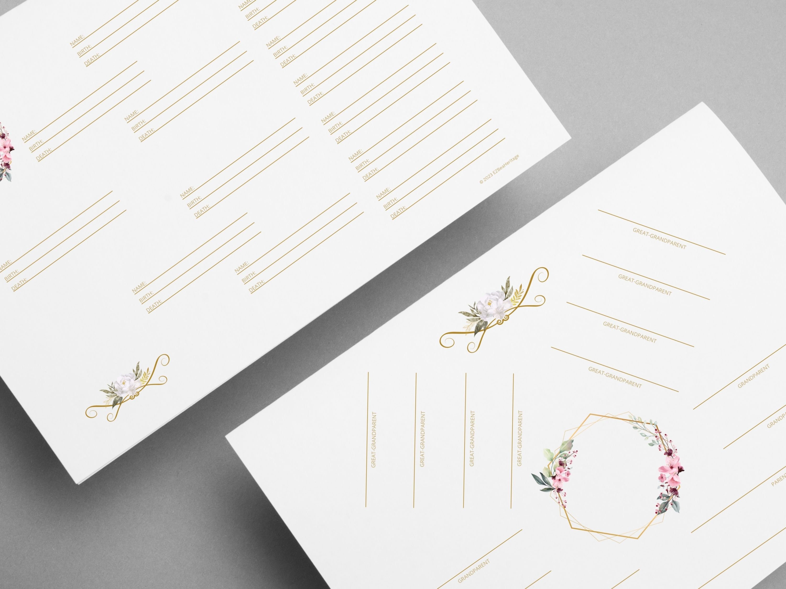 Family Tree Template Ancestry Chart Template 4 Generations Fill in Family Tree Template Ancestry Chart Template 4 Generations Fill in