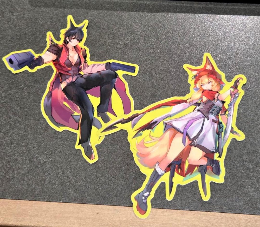 Wolfgard Rossi und Wolfgard | | Arknights Endfield Sticker - Etsy.de