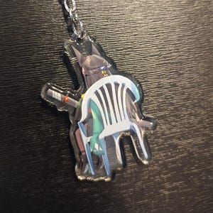Miyabi in a chair | Zenless Zone Zero Acrylic Charm | Double Sided