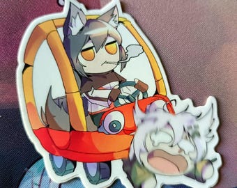 Texas & Lappland | Arknights Sticker