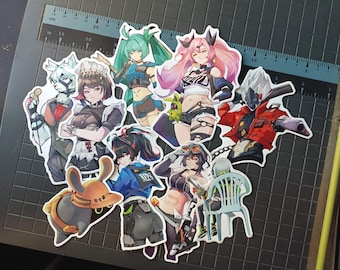 Ellen Joe, Nicole, Jane Doe, Grace, Zhu Yuan, Anby, Billy, Qingyi, Lycaon, Bangboo | Zenless Zone Zero Sticker