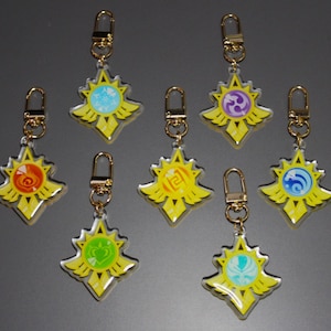 Mondstadt Vision Acrylic Charms
