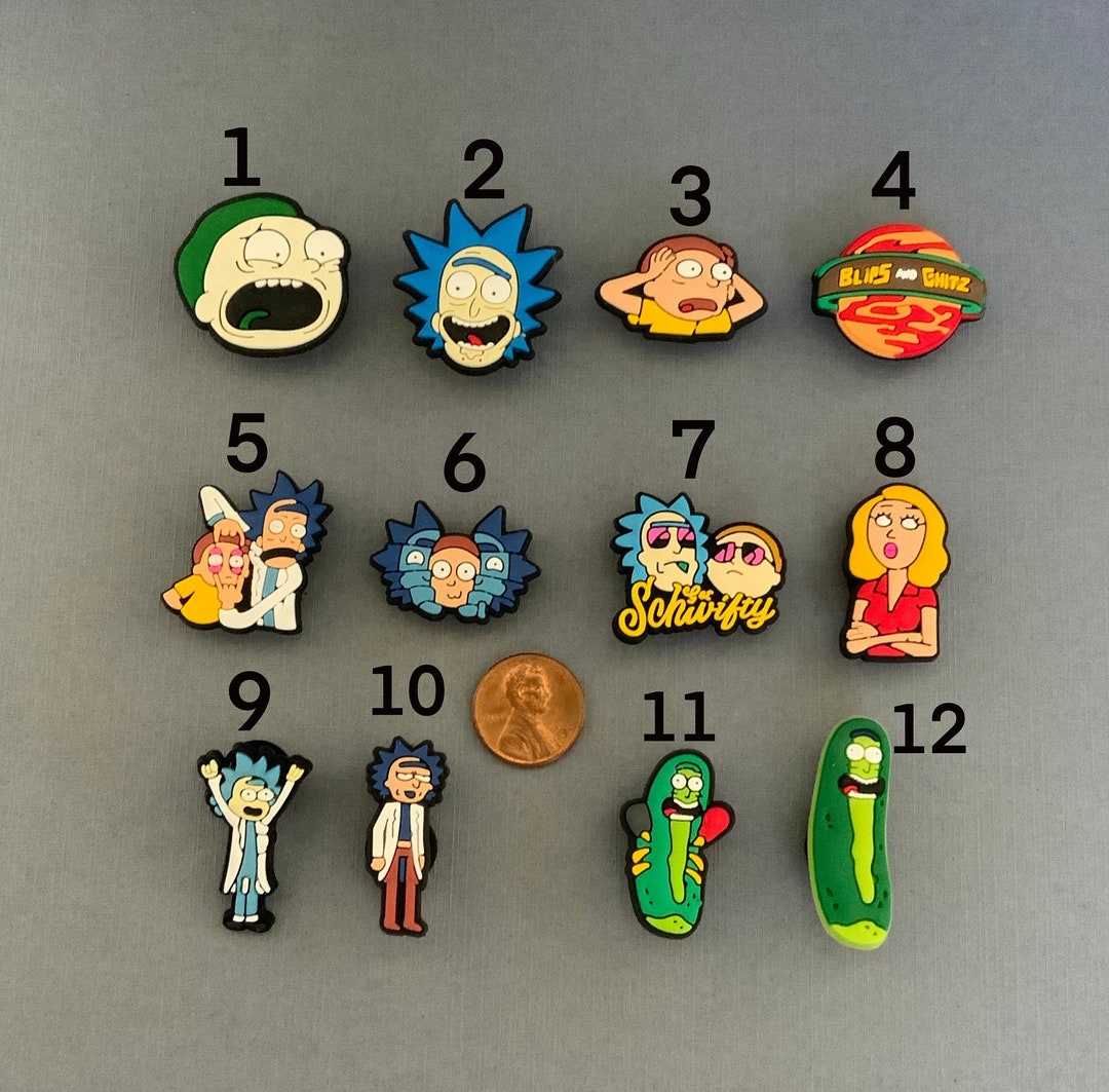 RICK CHARACTER and MORTY Croc Charms All Croc Charms Comes Etsy