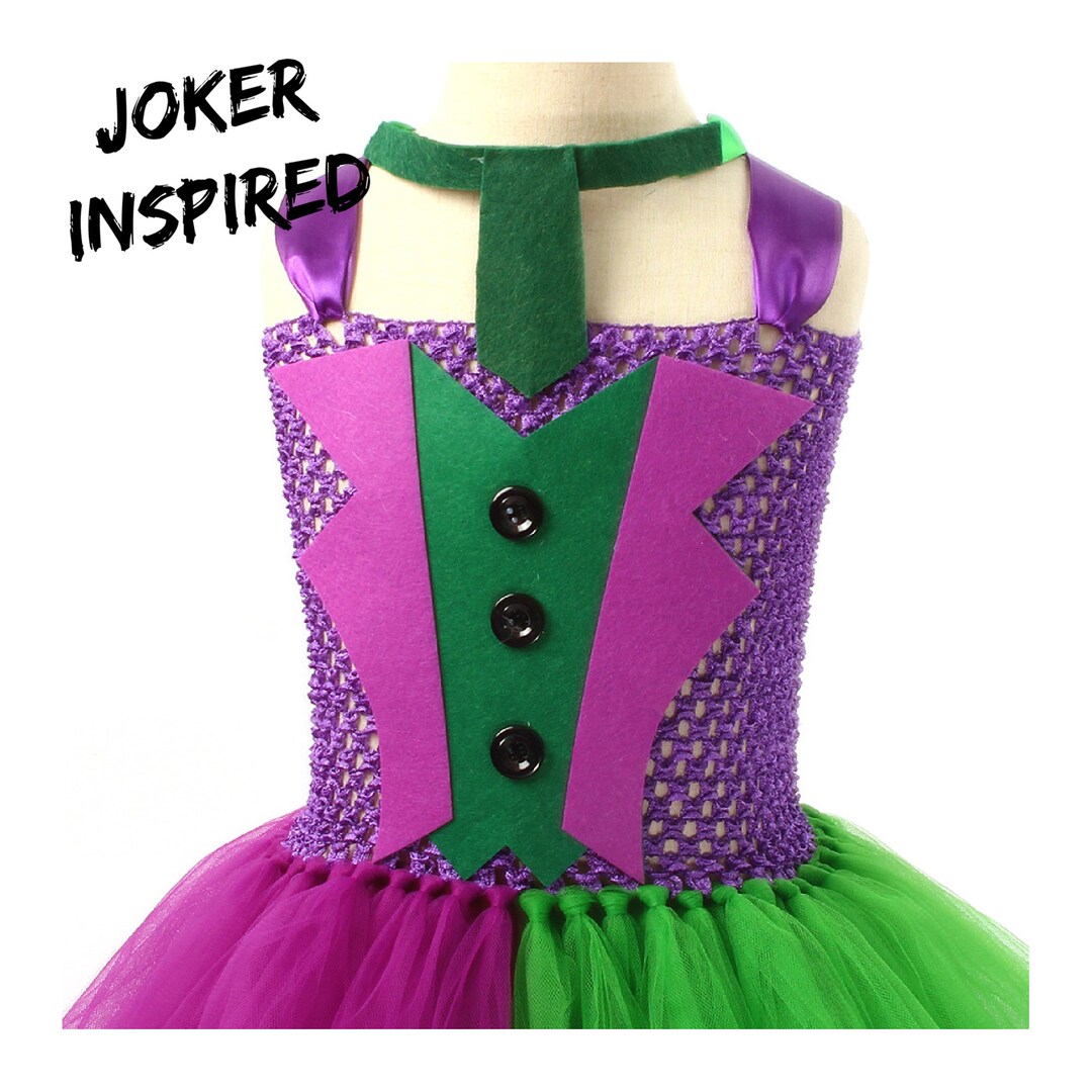 Joker Halloween Costume/ Joker Inspired Tutu Dress/ Halloween - Etsy