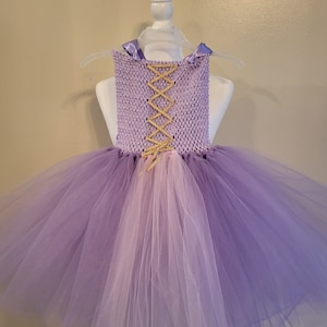 Princess Rapunzel Tutu, Tangled Inspired Halloween Costume, Princess Inspired Tutu Dress, Purple Princess Dress