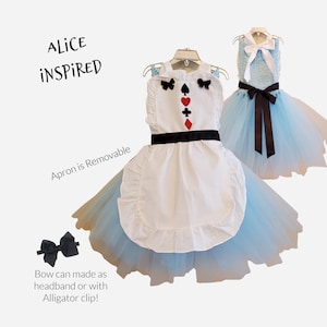 Alice Halloween Costume, Alice Tutu Dress, Halloween Costume, Tulle Costume, Alice in Wonderland Inspired
