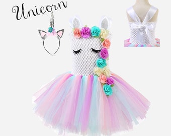 Unicorn Halloween Costume, Unicorn Dress, Tutu Dress, Halloween Costume, Tulle Costume, Unicorn Costume, Birthday Dress