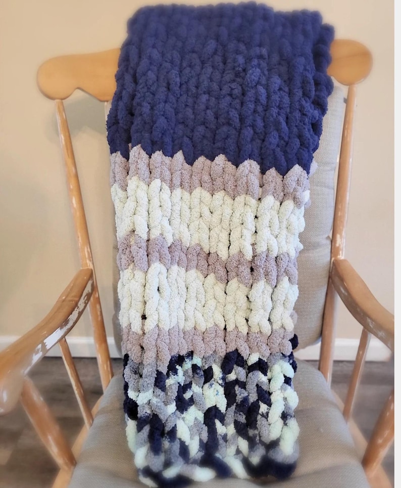 BoujeeBabeeCompany Chunky Chenille Knit Blanket - Thumbnail 3