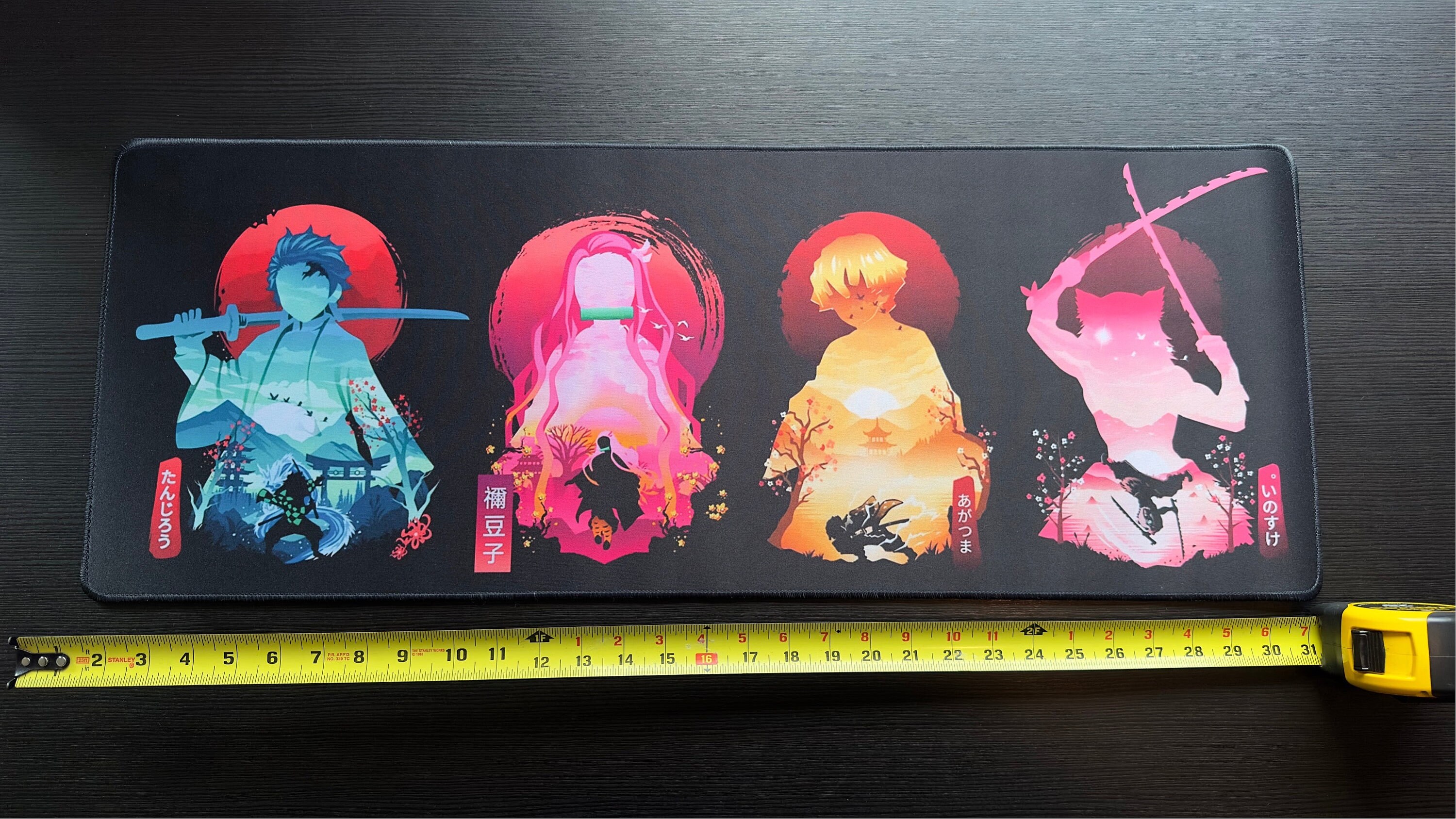 Anime Demon Slayer Mouse Pad Kimetsu No Yaiba Large Extended Gaming ...